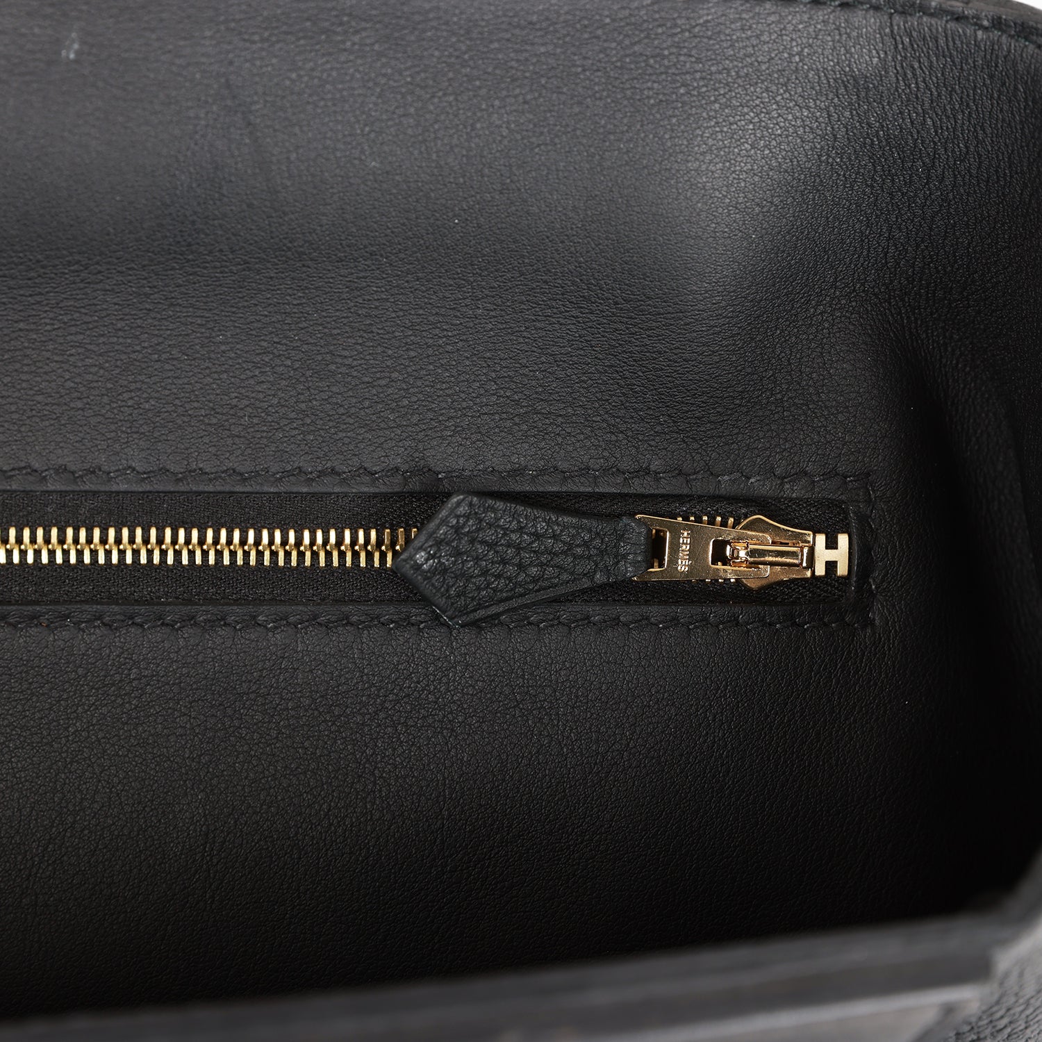 Hermès 24/24 Bag 29 Black Togo and Swift Gold Hardware - Image 8